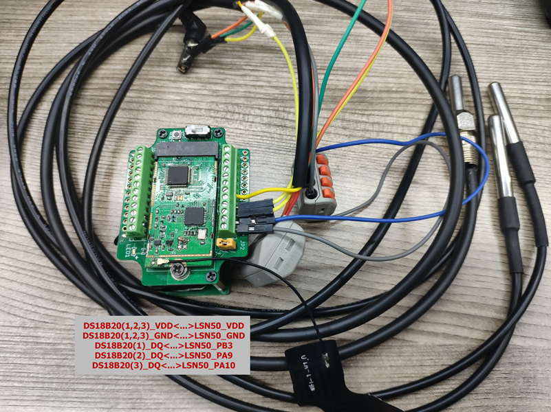 D23-LB LoRaWAN Waterproof /Outdoor Temperature Sensor with 3 x DS18B20