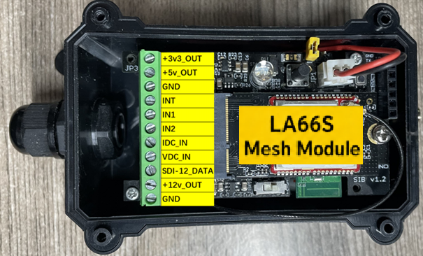 SDI-12-MS LA66S Mesh module pin definitions